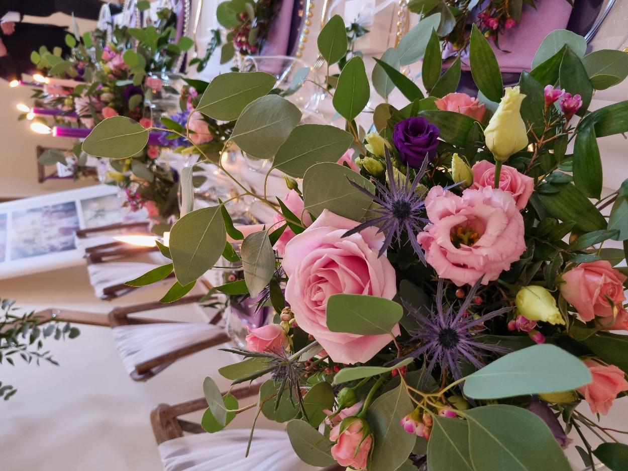 Colourful Wedding Table Styling Northamptonshire