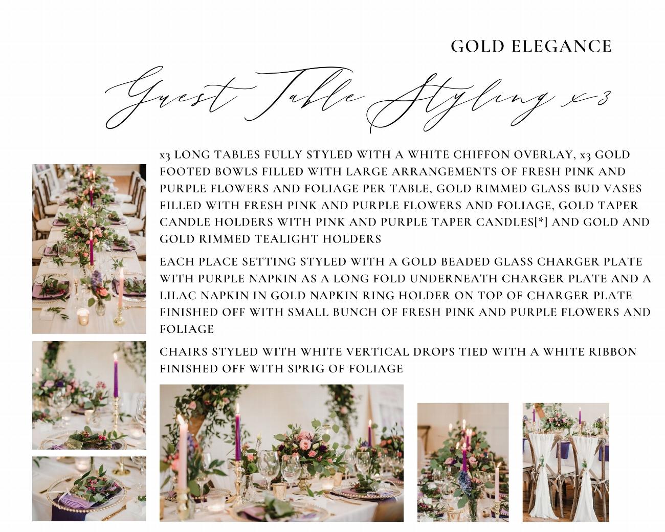 Gold Elegance Collection | KTV Venue Stylists Ltd gallery image 4
