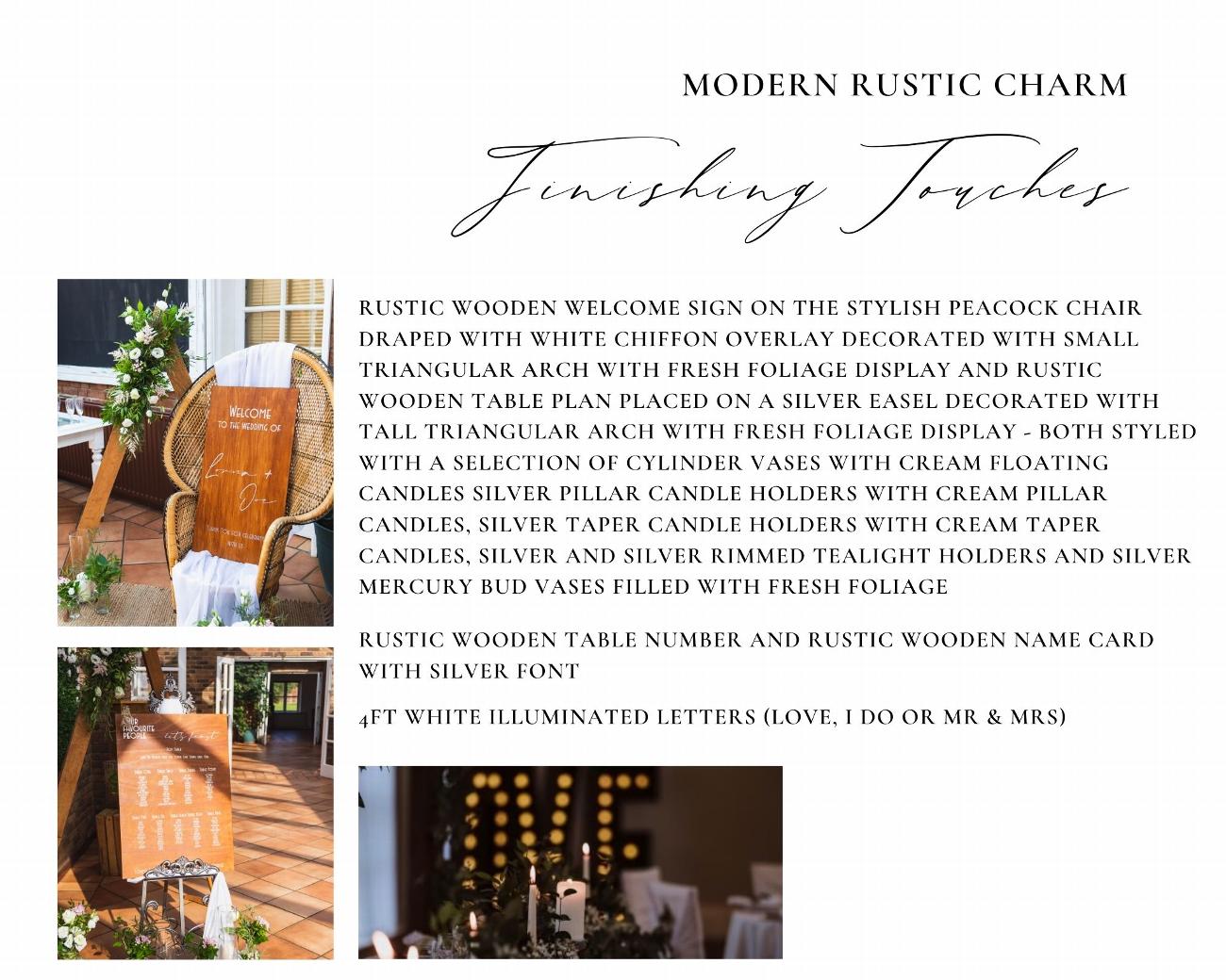 Modern Rustic Charm Collection | KTV Venue Stylists Ltd gallery image 8