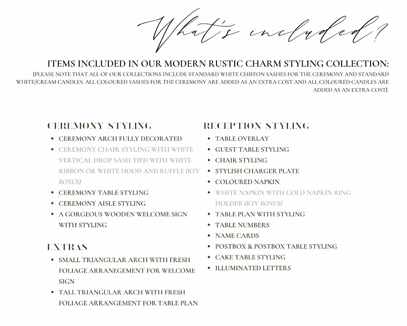 Modern Rustic Charm Collection | KTV Venue Stylists Ltd gallery image 9