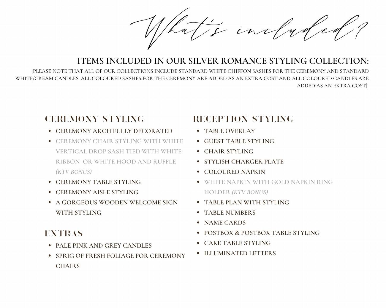Silver Romance Collection | KTV Venue Stylists Ltd gallery image 9