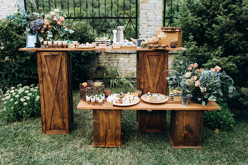 Wooden Plinths for Sweet or Grazing Table