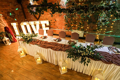The Old Barns in Bridge Street, Rothwell Venue styling for The Old Barns in Rothwell. KTV Venue Stylists provide an array of venue styles for weddings in Northamptonshire, Leicestershire and Buckinghamshire. Get in touch for more information.